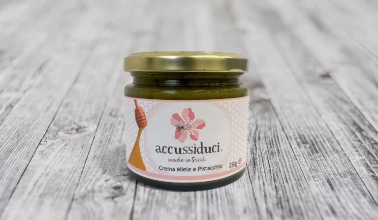 Crema miele e pistacchio